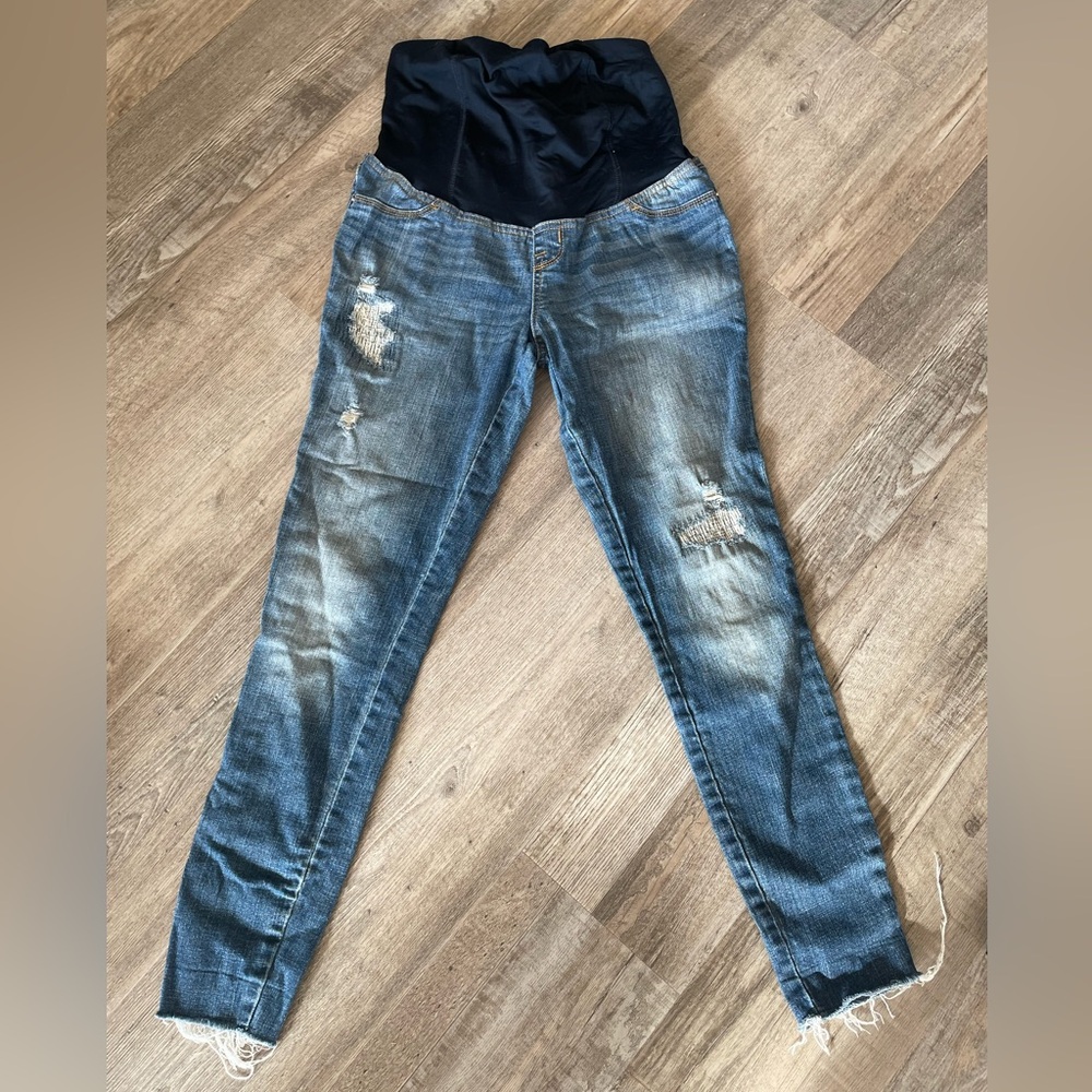 Isabel maternity Jean leggings jeggings size small 2